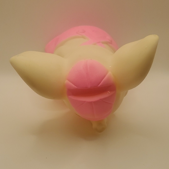 Vintage Sanitoy Rubber Pink White Elephant Squeaker Toy, 7 5/8" - Picture 7 of 7